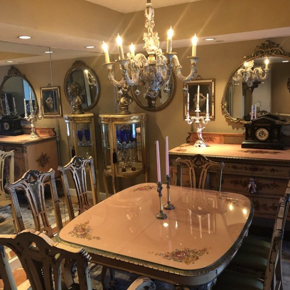 Antique Chippendale Dining Room Set - Picture 1 of 7